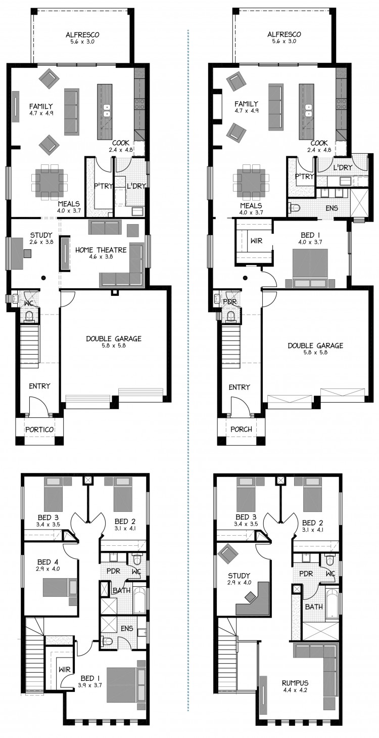 FLOORPLAN HOLDFAST ALTERNATIVE SALES SKETCH Lower and Upper Both plans ScaleWidthWzc1MF0