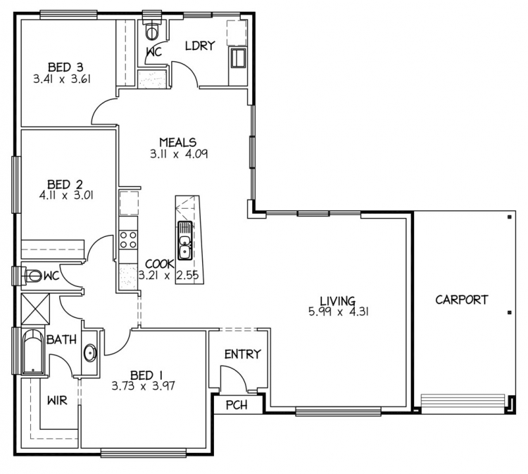 Rossdale Homes Aldinga Floor plan