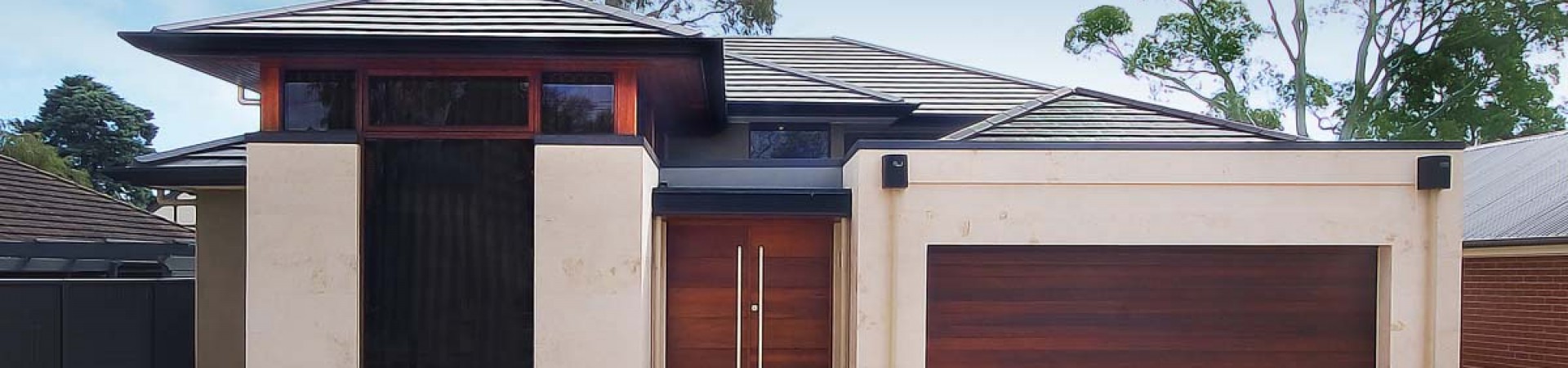 Beaumont front facade Split Level Double Storey Custom Home  Builder  Adelaide  South Australia luxury