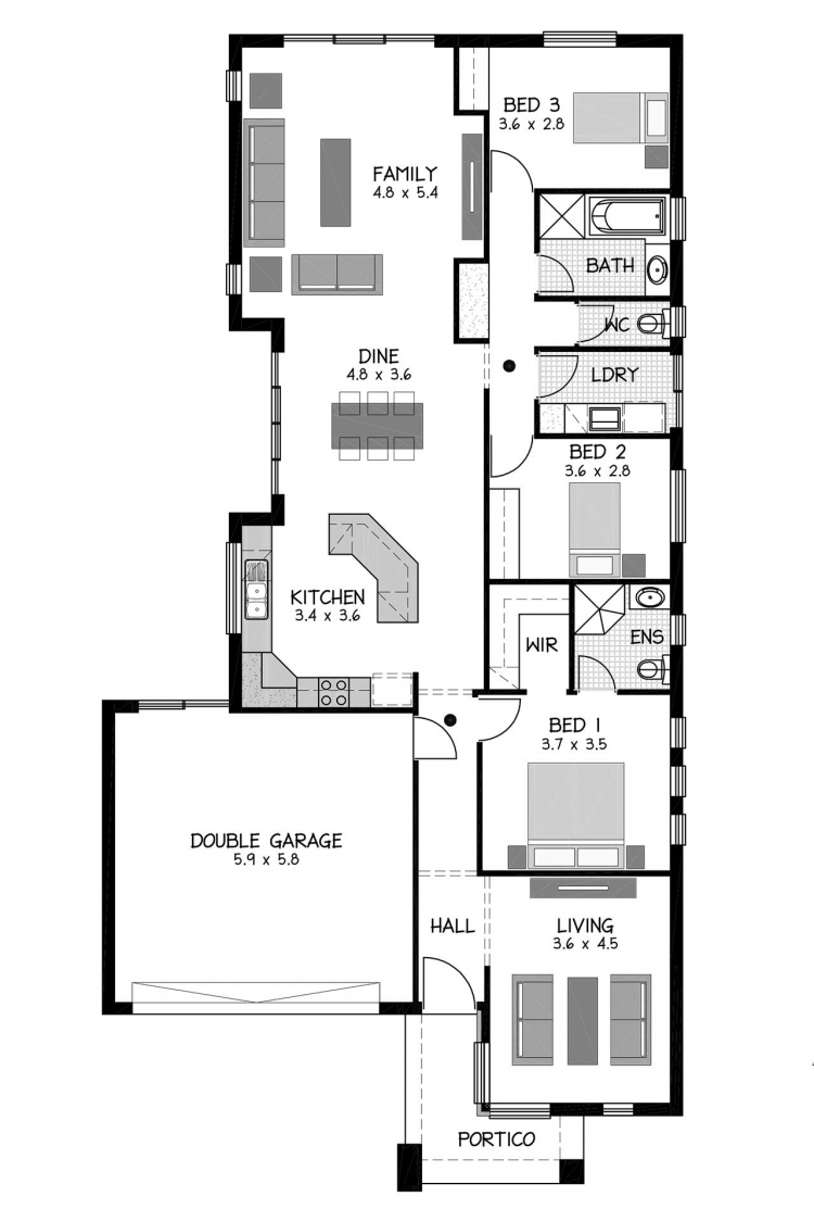 Rossdale Homes Cheltenham Floor plan