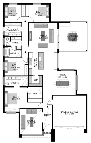 CLARENDON 289B RHS 4BED NCC SALES SKETCH