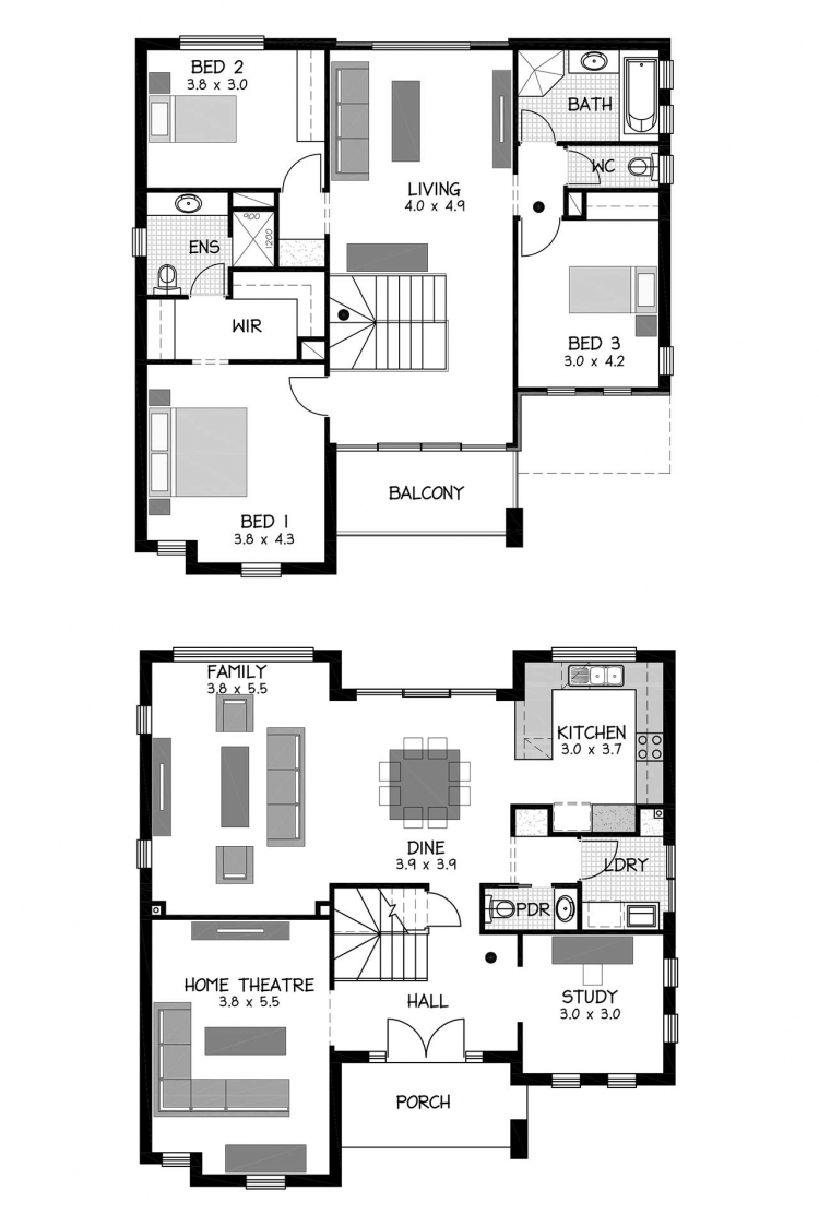 Rossdale Homes Fulham Floor plan v2