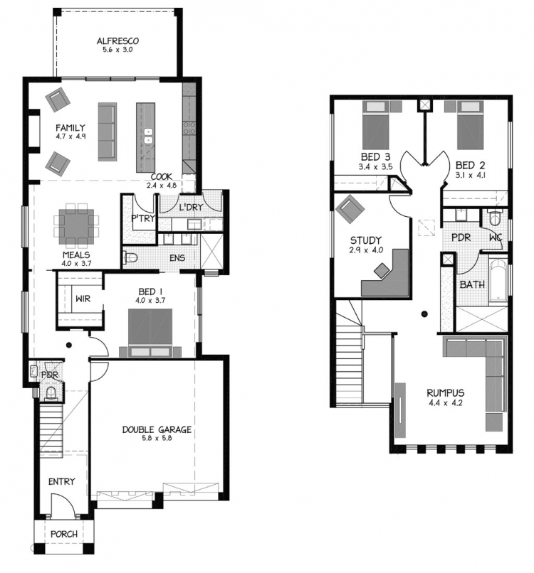 Rossdale Homes Holdfast Floor plans