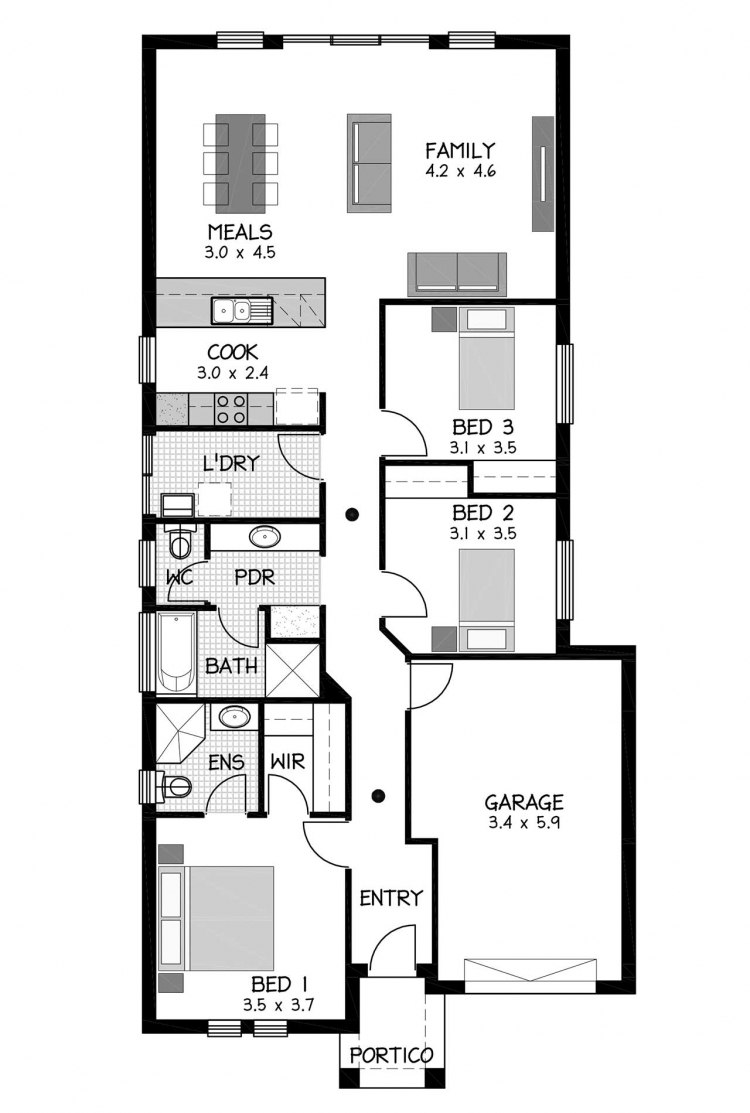Rossdale Homes Marden Floor plan