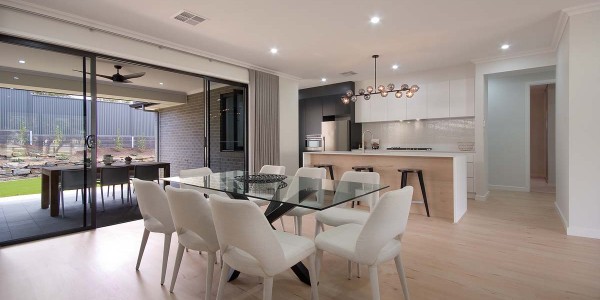 lounge living alfresco kitchen Monte Carlo Lift Split Level Double Storey Custom Home Builder Adelaide South Australia DSF9478
