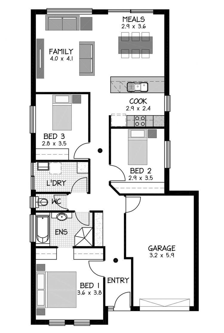 Rossdale Homes Oakden Floor plan