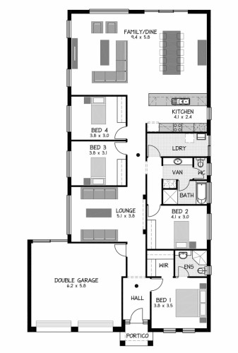Rossdale Homes St Morris Floor plan