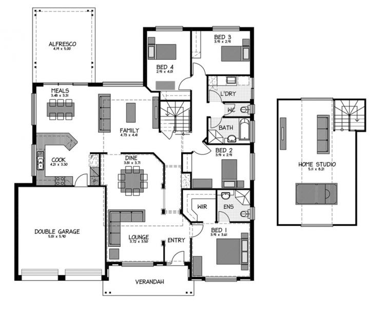 Rossdale Homes Tusmore Loft Floor plan