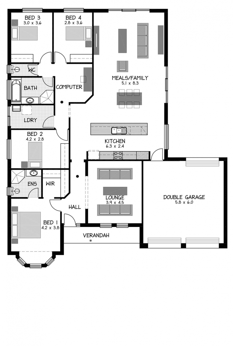 Rossdale Homes Verdun Floor plan