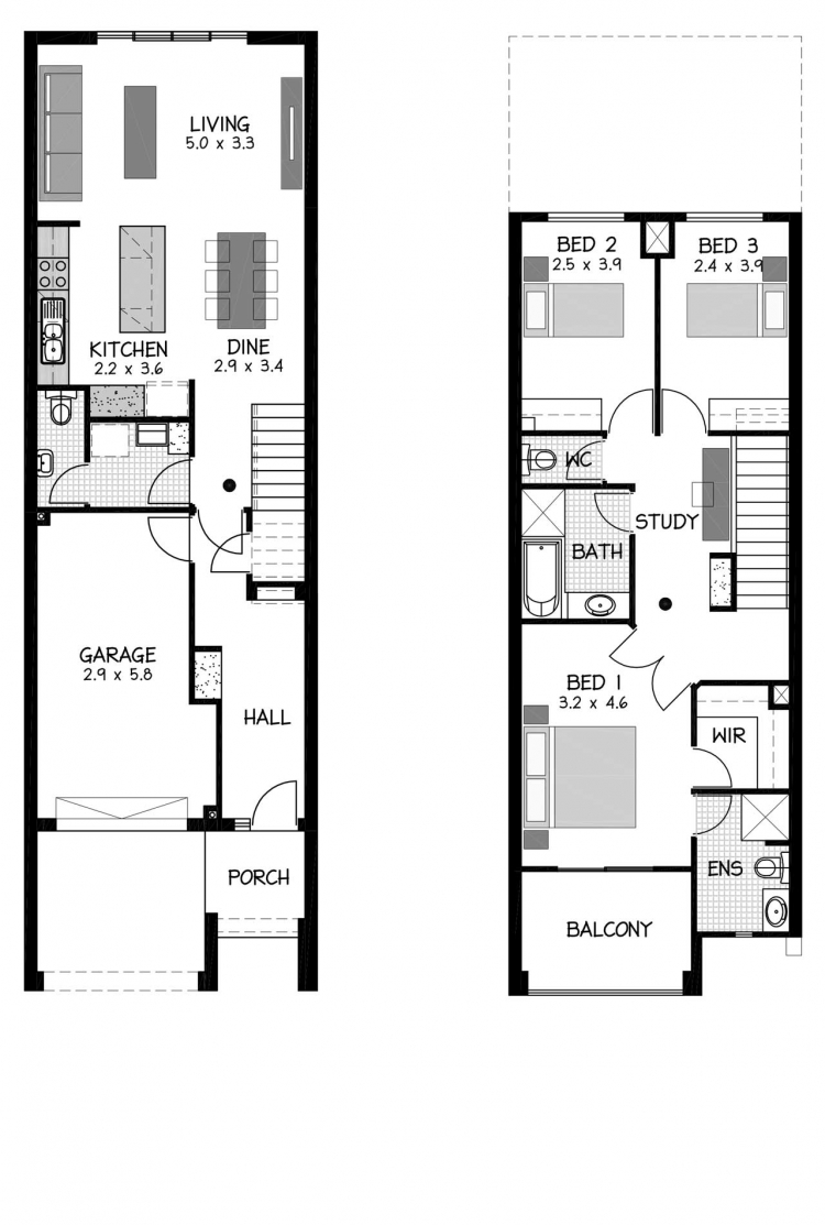 Rossdale Homes Wakefield RHS MB Floor plan