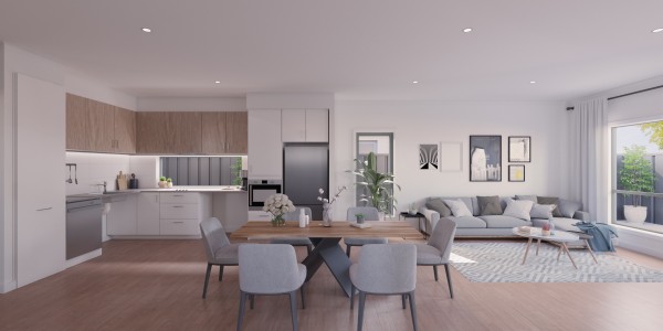 Novita Swanport Road Murray Bridge H1 Kitchen Living Area Render Elements