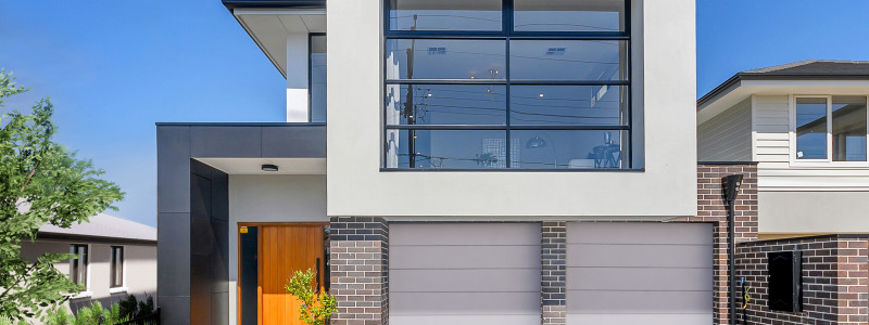 Broadway Front Elevation Garage