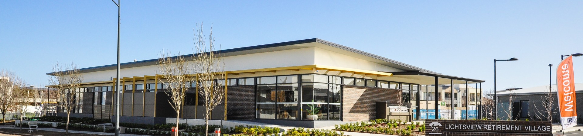 Rossdale Lightsview Retirement front facade clubhouse