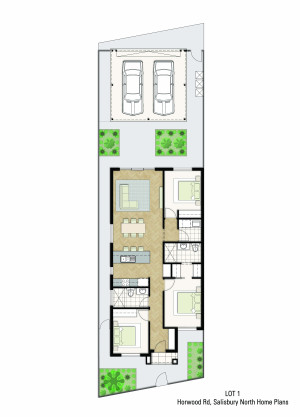 Lot 1 Floor plan with lot furniture Image