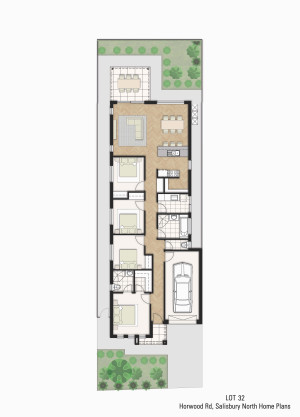 Lot 32 Floor plan with lot furniture