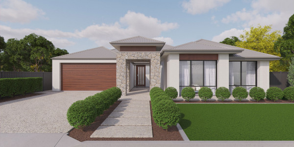 Monaco Alternative Elevation - Stone with Inset Portico Cladding