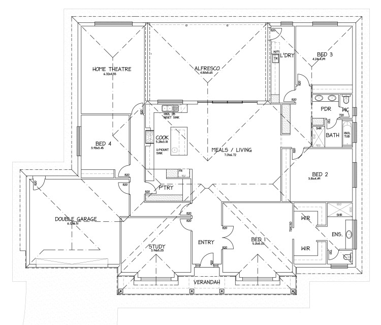 Silverton Custom Country Floorplan